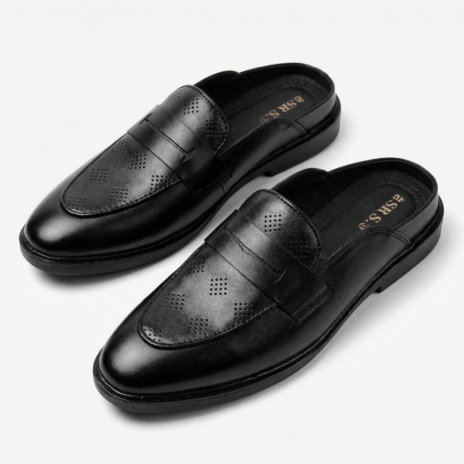 New Laser Half Black Shoe - Image 2