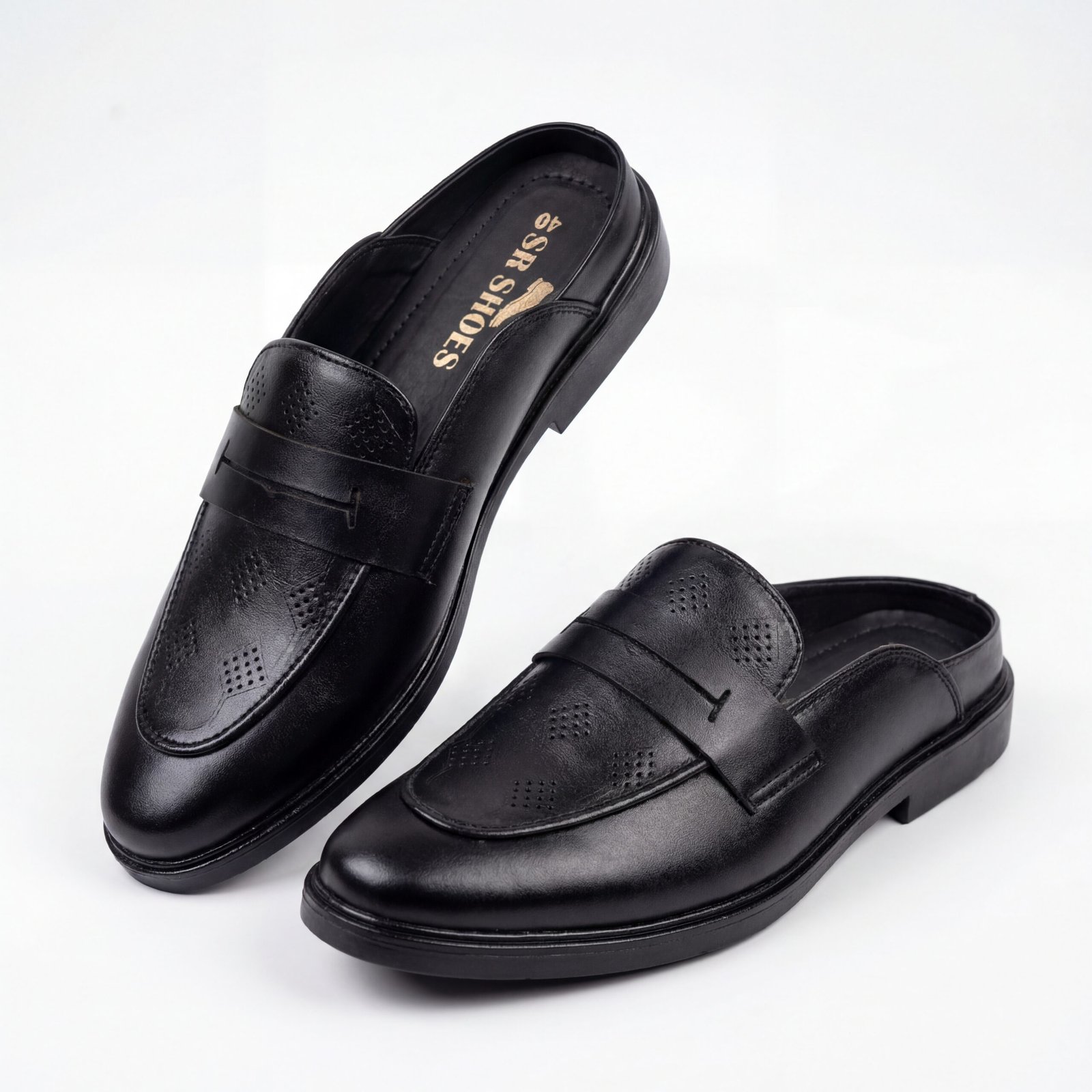 New Laser Half Black Shoe - Image 8